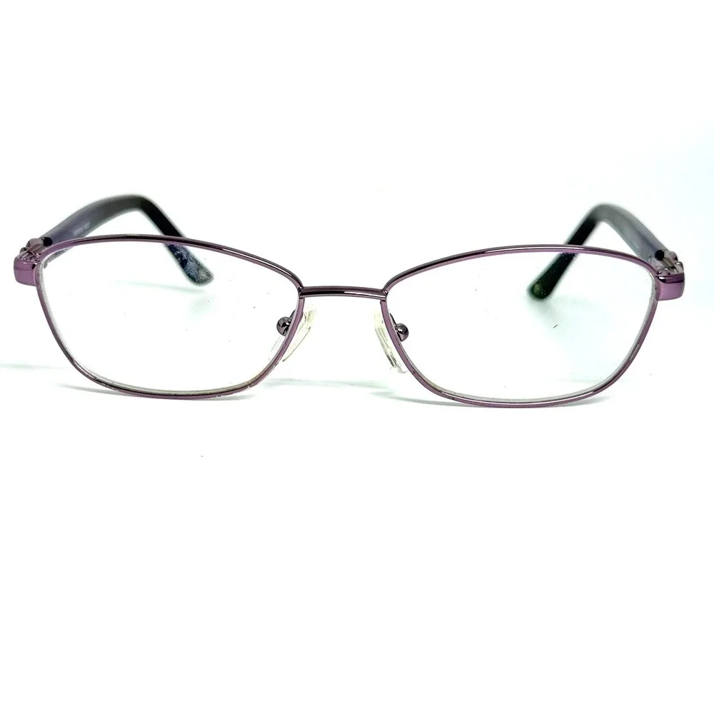 Bulova Piedmont Violet Purple Oval Eyeglass Frames 51-15-135 Womens Eyewear